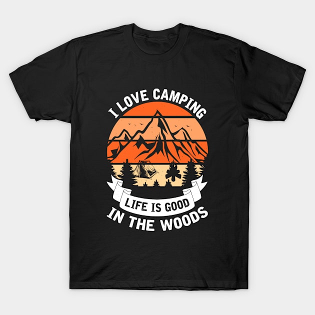 Camping T-Shirt by MckinleyArt